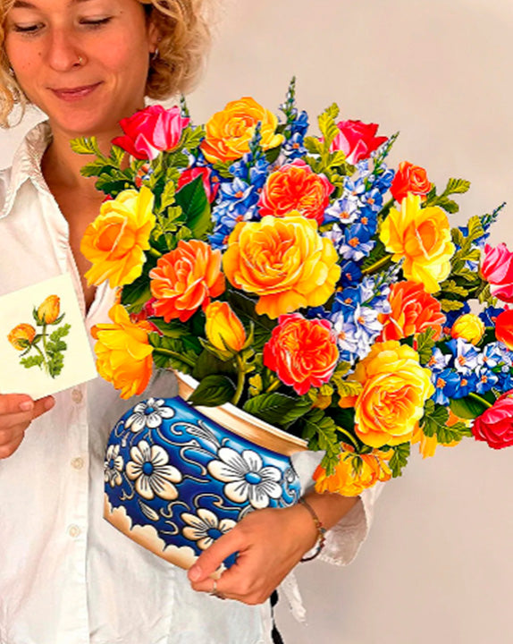 RAMO DE ROSAS PLEGABLE / PAGO CONTRA ENTREGA